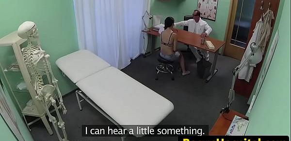  Busty eurobabe jizzed in mouth by doctor